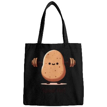 Discover Spud Fit - Funny Potato Lifting Weights Design Bags