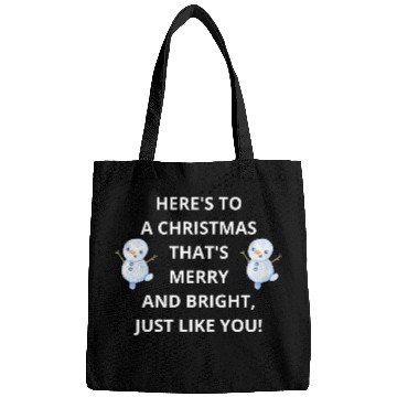 Discover Merry and Bright Christmas Wishes, Just Like You! Bags