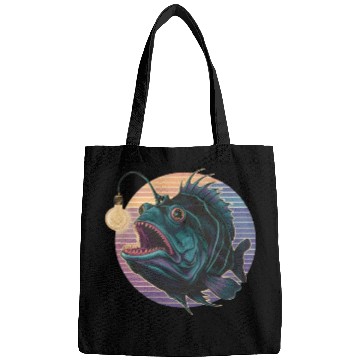 Discover Anglerfish Vintage for Men Women Kid Fish Lover Bags