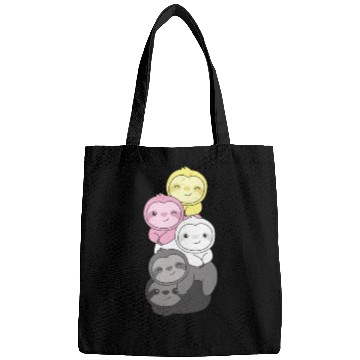 Discover Queerplatonic Flag Pride Lgbtq Cute Sloth Bags