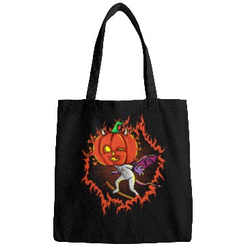 Discover The Witch Devil Pumpkin Head Bags