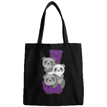 Discover Graysexual Flag Pride Lgbtq Cute Panda Bags