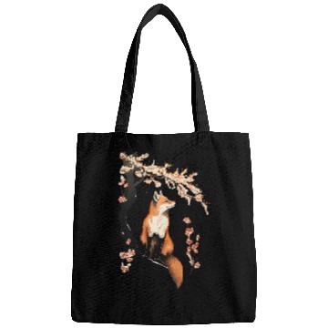 Discover Fox & Sakura: Wildlife and Spring Scenery Cherry Bags