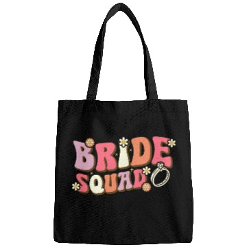 Discover Bride Squad Groovy Bridal Party Bachelorette Party Bags