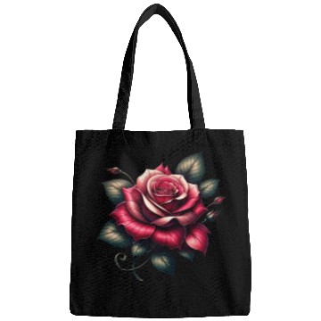 Discover Crimson Elegance: The Lustrous Red Rose Bags