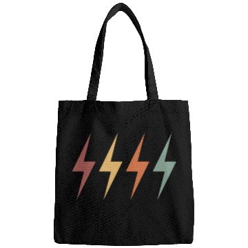 Discover retro vintage colourful lightning Bolt Bags
