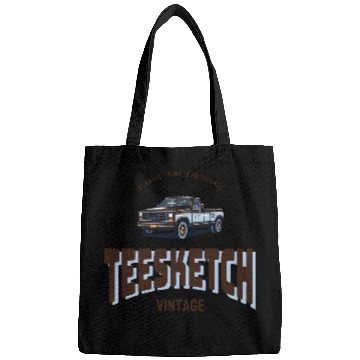 Discover retro car with teesketch logo | old school Bags