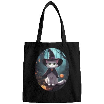 Discover Cute Witchy Cat: Perfect Design for Cat Lovers Bags