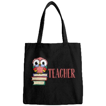 Discover Best Teacher Ever Owl Books Teaching Bags