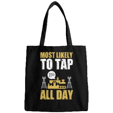 Discover Morse Code ham radio operator Bags