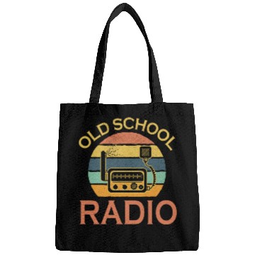 Discover Retro Old School Amatuer Radio Funny Bags