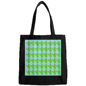 Discover EXOTIC GREEN CACKTUSES PATTERN Bags