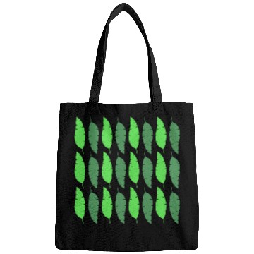 Discover Banana Exotic Green Leaves Pattern Bags