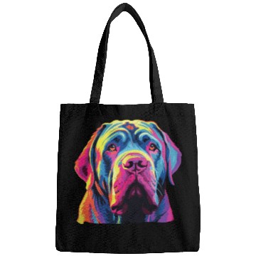 Discover Watercolor Colorful Neapolitan Mastiff Bags