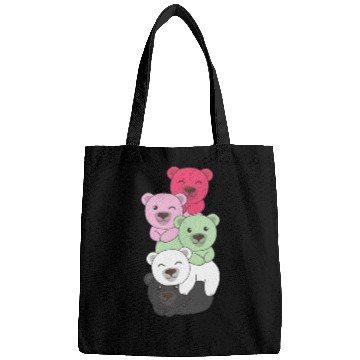 Discover Recipromantic Flag Pride Lgbtq Cute Bear Bags