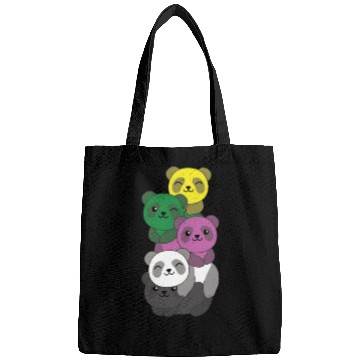 Discover Ceterossexual Flag Pride Lgbtq Cute Panda Bags