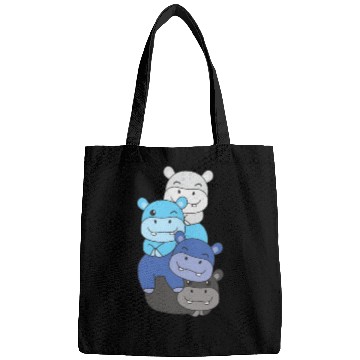 Discover Transmasc Flag Pride Lgbtq Cute Hippo Bags