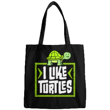 Discover I Like Turtles Cute Tortoise Love Turtle Lover Bags