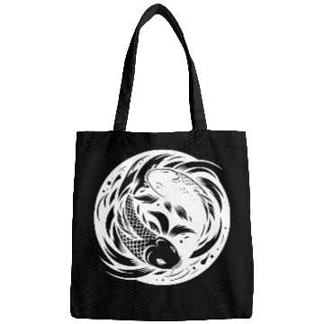 Discover Koi Carp Yoga Circle Yin And Yang Style Bags