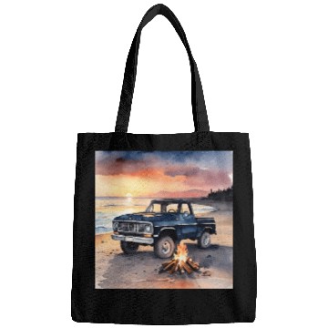 Discover light watercolor illustration car Bags