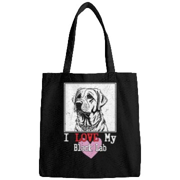 Discover I Love My Black Lab Owner Labrador Retriever Bags