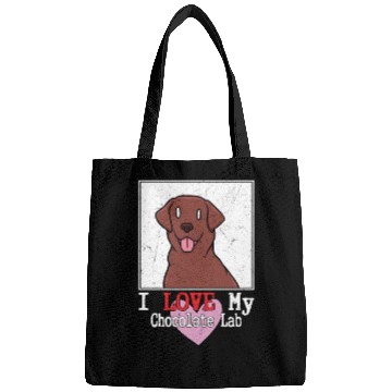 Discover I Love My Chocolate Lab Owner Labrador Retriever Bags