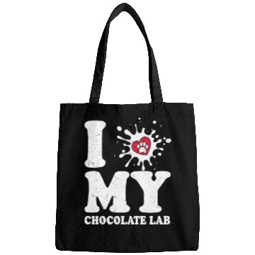 Discover I Love My Chocolate Lab Labrador Retriever Owner Bags