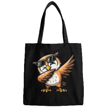 Discover Cute Owl Dabbing Comic Bags