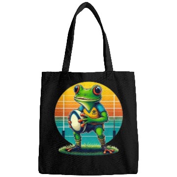 Discover Funky Frog Playing Rugby Bags