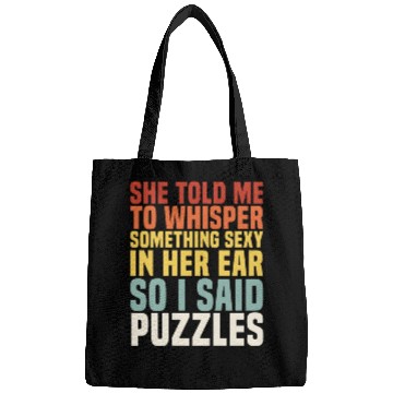 Discover Whisper Something Sexy PUZZLES Jigsaw Puzzlers Men Bags