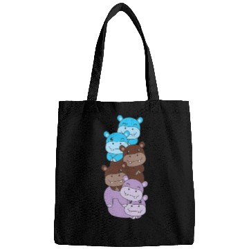 Discover Androsexual Flag Pride Lgbtq Cute Hippo Bags