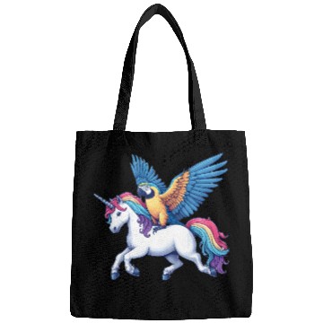 Discover Parrot on Unicorn Bags