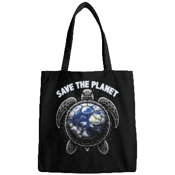 Discover Save The Planet Turtle Environment Ocean Earth Day Bags