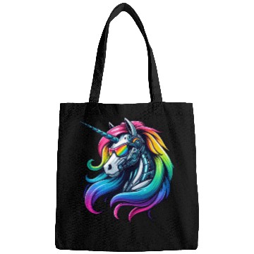Discover Cool Cyborg Unicorn Rainbow Bags