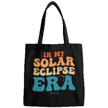 Discover In My Solar Eclipse Era Groovy April 8, 2024 Bags