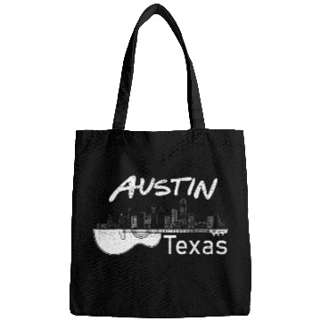 Discover Austin Texas Souvenir Guitar Music Lover Bags