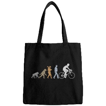 Discover Evolution of bike Men white grunge Bags