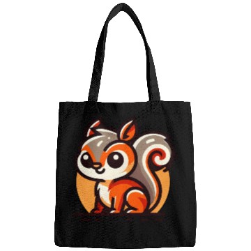 Discover Sweet Smiling Squirrel with big Eyes Bags