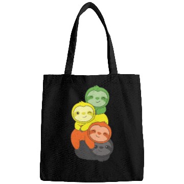 Discover Aromantic Flag Pride Lgbtq Cute Sloth Pile Bags