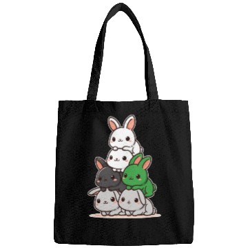 Discover Bunnies Demiromantik Flag Pride Month Cute Bunny Bags