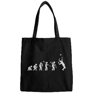 Discover Evolution Tennis White Grunge Bags