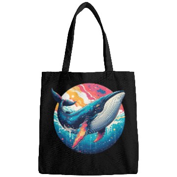 Discover colorful whale Bags