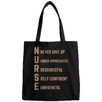 Discover Strong Nurse: Never Give Up Bags