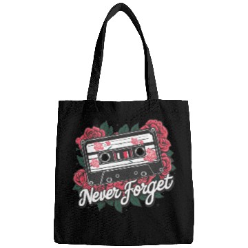 Discover A cassette tape colored with roses Bags