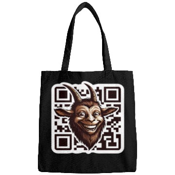 Discover Qr Code Goat: Scan for Baaa-mazing Content! Bags