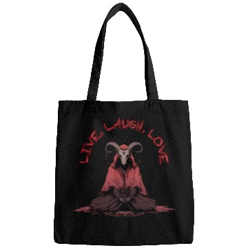 Discover Live, Laugh, Love Baphomet Bags