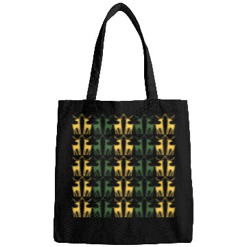 Discover GOLD GREEN REINDEERS CREATIVE PATTERN Bags