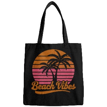 Discover Beach Vibes Retro Sun Vacation Palms Bags