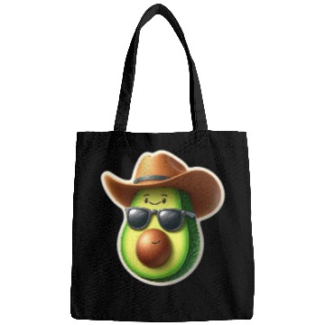 Discover avocado wears hat Bags