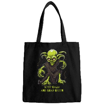 Discover Keep Calm and Stay Green Goblin Bags